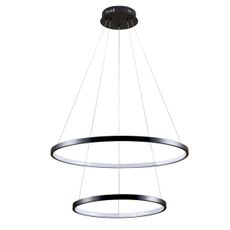 LED Luster na lanku LEA LED/35W/230V 4000K pr. 60 cm čierna