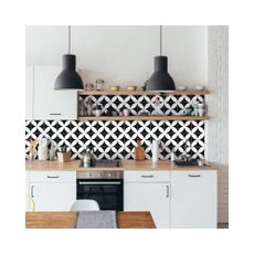 Sada 60 nástenných samolepiek Ambiance Wall Decal Cement Tiles Aniello, 15 × 15 cm