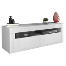 TV stolík DEKO 2D 140 - biely lesk