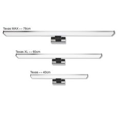 Top Light TEXAS XL - LED Kúpeľňové osvetlenie zrkadla LED/12W/230V IP44