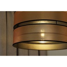 Duolla - Luster na lanku COPPER SHINY 1xE27/15W/230V pr. 40 cm medená/čierna