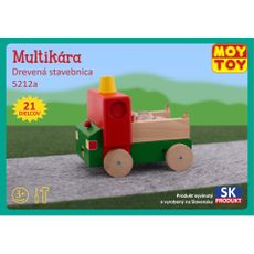 Drevená stavebnica multikáry Moy Toy