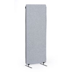Akustický paraván, deliaca stena 160 x 60 cm, 3 ks v balení, 100% polyester, spojiteľná na zips, sivá