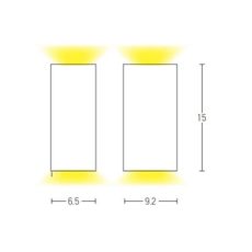 Zambelis E151 - Vonkajšie nástenné svietidlo 2xGU10/15W/230V IP54 biela