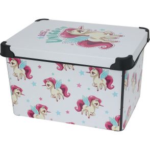 Detský úložný box s vekom Unicorn, 41 x 30 x 24 cm, 22 l, plast