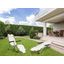 ModernHome Záhradné relaxačné kreslo 2v1- béžové