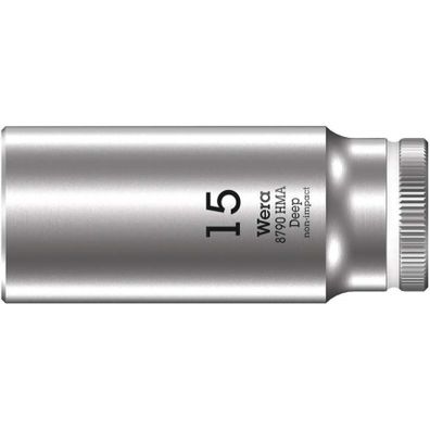 Wera 004512 Nástrčné hlavice Zyklop 1/4" 6 hrana 15 mm typ 8790 HMA - hlboké