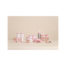 Detská fľaša v bielej a svetloružovej farbe 400 ml Flowers & butterflies – Mepal