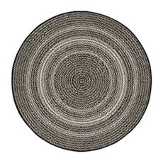 Čierny vonkajší koberec Universal Silvana Rutto, ⌀ 120 cm