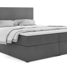 Posteľ Boxspring Mizuri, 200x180, sivá (Mono 247)