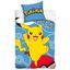 Carbotex Detská obliečka Pokémon Pikachu aPokéball, 140 x 200 cm, 70 x 90 cm
