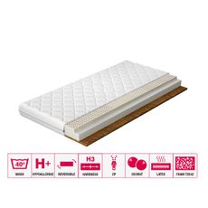 NABBI Moni 160 obojstranný penový matrac kokosová doska / PUR pena / latex / látka