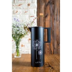 Čierna termoska 1 l Corto – Vialli Design