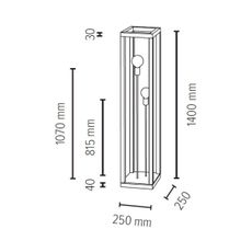 Spot-Light 51528274 - Stojacia lampa KAGO 2xE27/60W/230V matný dub