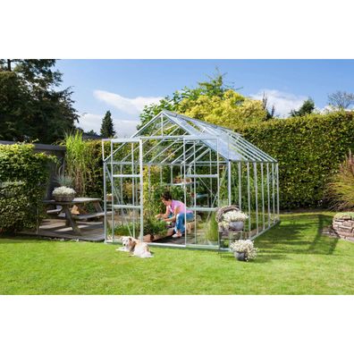 Skleník VITAVIA URANUS 11500 číre sklo 3 mm strieborný