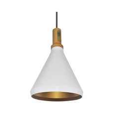 Luster na lanku 1xE27/60W/230V pr. 23 cm biela