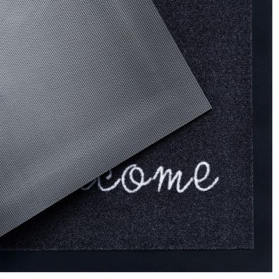 Mujkoberec Original , Protišmyková rohožka Welcome 104504 Anthracite – na von aj na doma, 45x75, šedá, chodba / predsieň