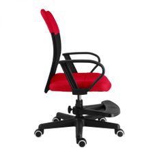 Detská stolička Neoseat MONKEY s podnožou — látka, čierna / červená