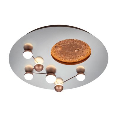 LED stmievateľné stropné svietidlo v bielo-bronzovej farbe ø 50 cm Zodiac – Trio
