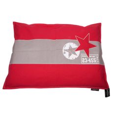 Luxusný vankúš pre psa Lex & Max Star 100 x 70 cm | červený