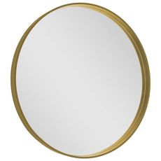 Sapho Notion - Zrkadlo v ráme, priemer 70 cm, matná zlatá NT700G