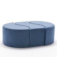 Taburetka Alya Puf Blue