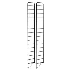 Čierne kovové konzoly 2 ks 34x204 cm Dakota - Tenzo