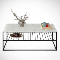 Konferenčný stolík ETNA 43x95 cm šedá/čierna