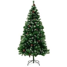 Umelý vianočný stromček so snehovými šiškami 180 cm