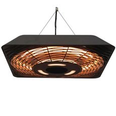 Závesné vykurovacie teleso s diaľkovým ovládaním a osvetlením LED | 2000W