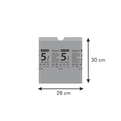 Zaťahovacie vrecká do odpadkových košov CLEAN KIT 5 l, 15 ks