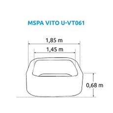 MSPA Mobilná vírivka MSPA Vito 6P (930 l)