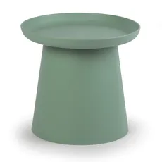 Plastový kávový stolík FUNGO, priemer 500 mm, zelený