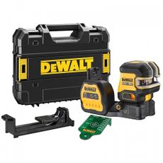 Akumulátorový zelený krížový laser s olovnicou 18V/12V bez batérie DeWALT DCE822NG18