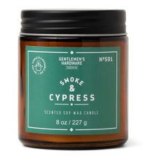 Vonná sójová sviečka doba horenia 48 h Smoke & Cypress – Gentlemen's Hardware