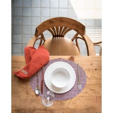 Ružovofialové prestieranie Tiseco Home Studio Oval, 46 × 33 cm