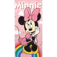 Detská osuška MINNIE MOUSE ružová 70X140cm Setino