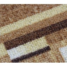 Associated Weavers , Protišmykový behúň na mieru Bombay 33, šíre 67 cm, hnedá, chodba / predsieň