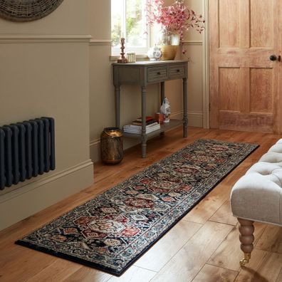 Tmavomodrý behúň 66x300 cm Gillingham – Flair Rugs