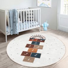 Krémovobiely detský koberec ø 120 cm Comfort – Mila Home