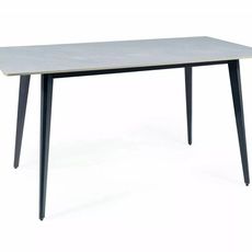 Signal Jídelní stůl Ivy 140 cm šedý/černý mat