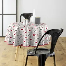 Umývateľný obrus ø 160 cm Suzette – douceur d'intérieur