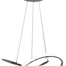 TooLight Stropné svietidlo Ring LED strieborné