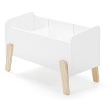 Biela detská knižnica z borovicového dreva 84x48 cm KIDDY – Vipack