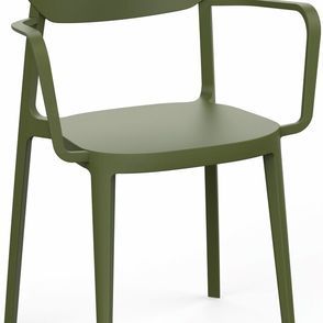 Jedálenská stolička MARE ARMCHAIR Rojaplast Zelená