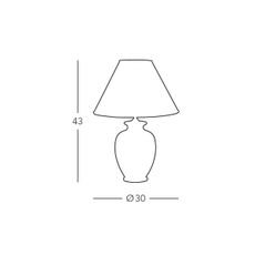 Kolarz 731.70W.100 - Stolná lampa NONNA 1xE27/100W/230V biela