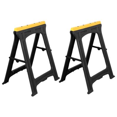 Skladacia koza na drevo, sada 2 ks, PP, nosnosť 170 kg / pár - HT490314