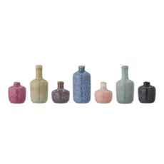 Vázy z kameniny v súprave 7 ks (výška 14 cm) Maien – Bloomingville