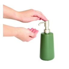 Zelený keramický dávkovač mydla iDesign Eco Vanity