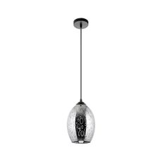 Luster na lanku 1xE27/60W/230V pr. 16 cm čierna